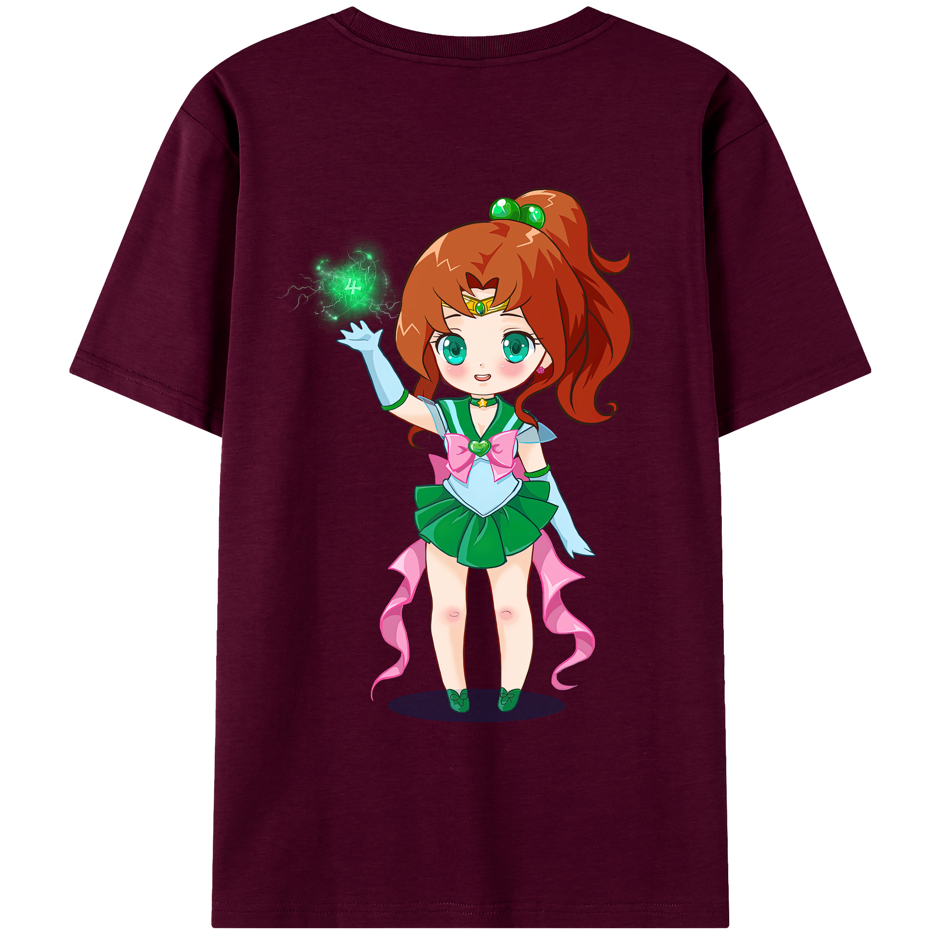 （画像用） 美少女戦士セーラームーン 木野 まこと きの まこと Sailor Moon Kino Makoto （セーラージュピター；Sailor Jupiter） レディース半袖Tシャツ(バックプリント)